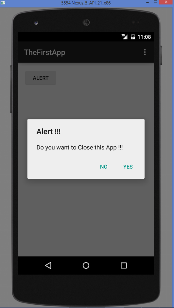 Android Alert Dialog Example