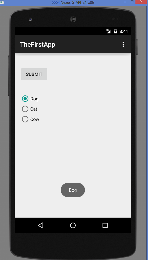 Android Studio - Android RadioButton Example