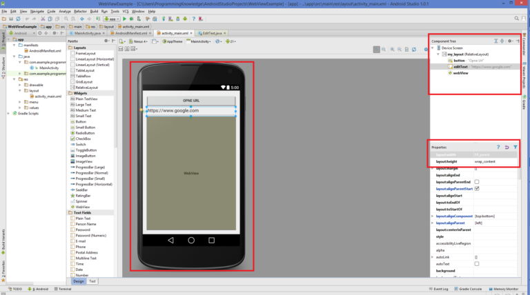 how to use android studio to create a java