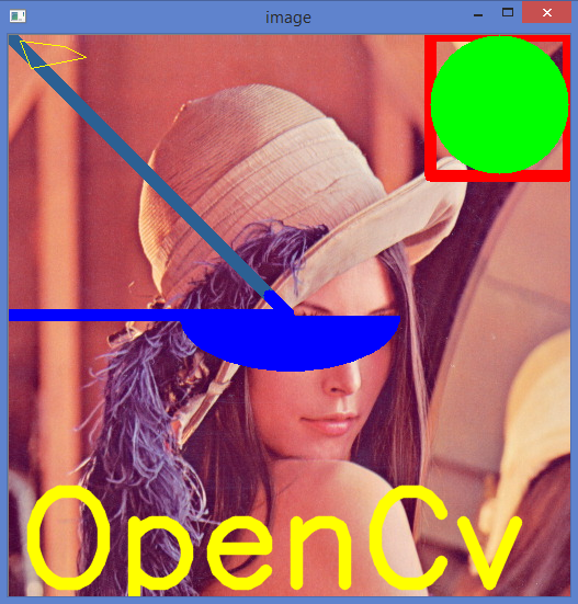 Learn to draw different geometric shapes with OpenCV python