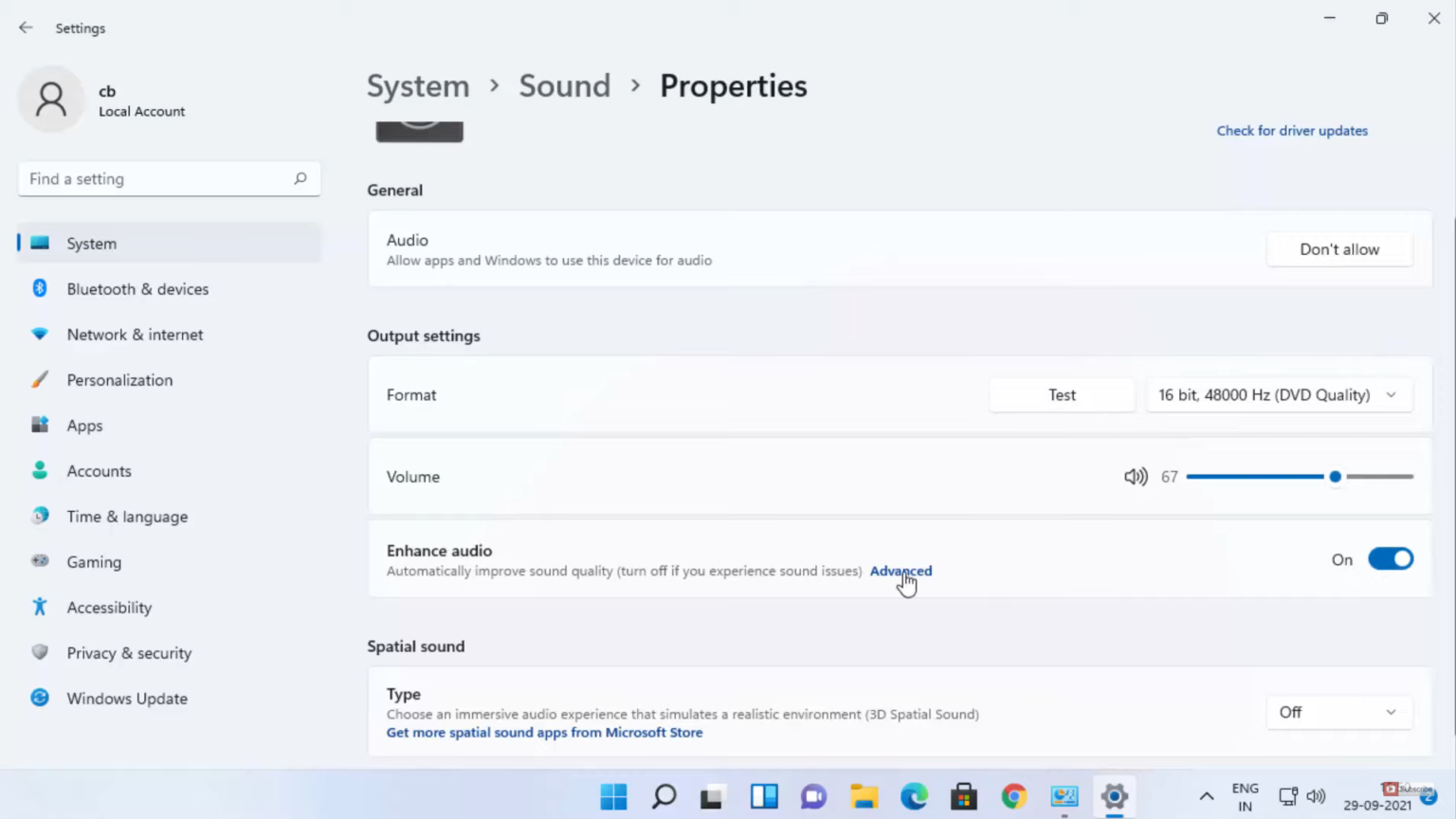 How to Enable or Disable Loudness Equalization in Windows 11