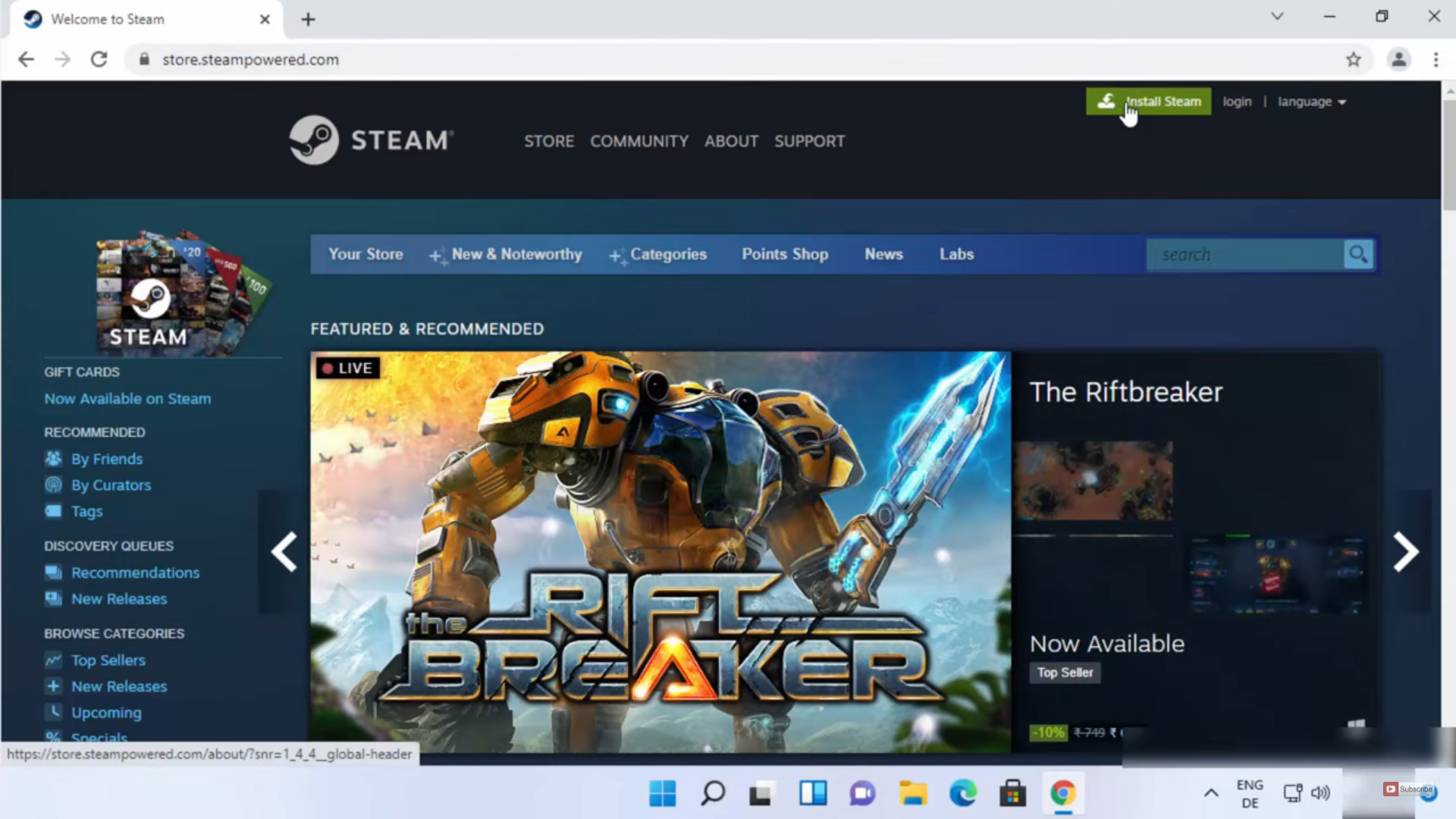 How to Install Steam on Windows 10 