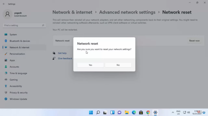 How to Reset Network Settings in Windows 11 to Fix Internet Connection