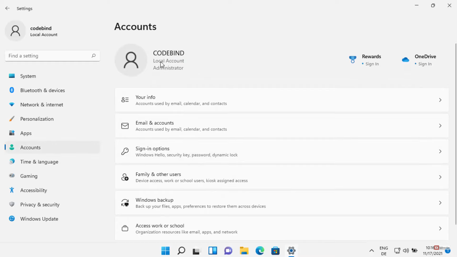 Check Account is Local Account or Microsoft Account in Windows 11