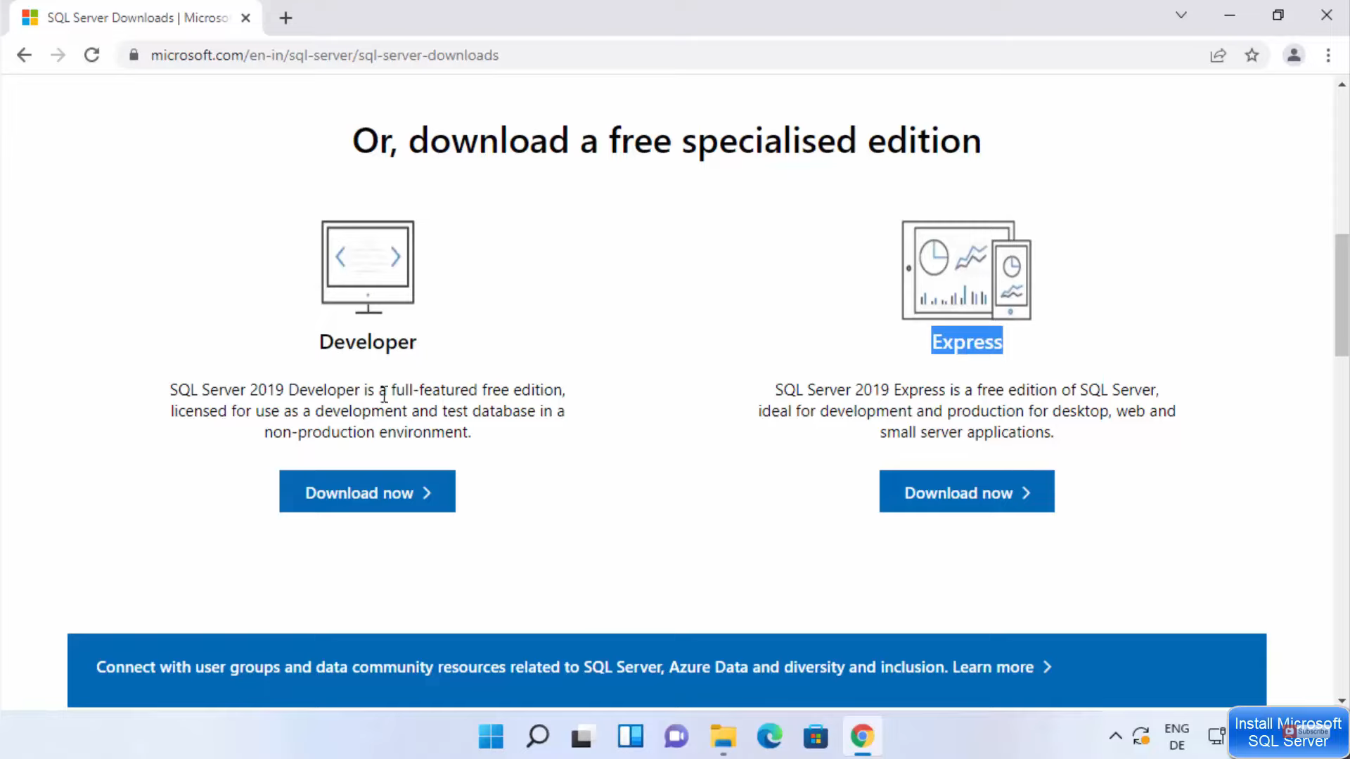 En eller anden måde Mammoth Kaptajn brie How to Download and Install Microsoft SQL Server 2019 on Windows 11