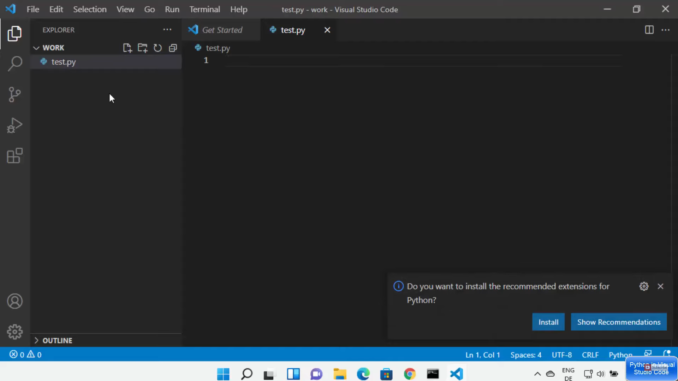 Getting Started with Python in Visual Studio Code
